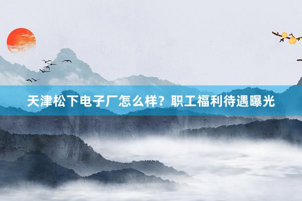 天津松下电子厂怎么样？职工福利待遇曝光